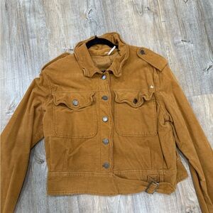 Free People Brown Utility Jacket